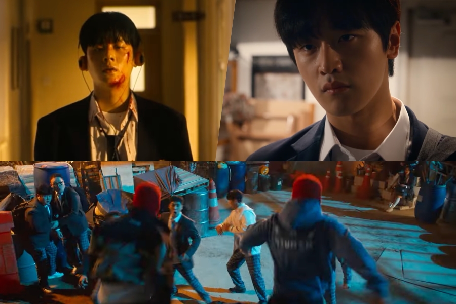 Watch: Lee Jung Ha And Kim Do Wan Take On Bullies As Masked Vigilantes In “ONE : High School Heroes”